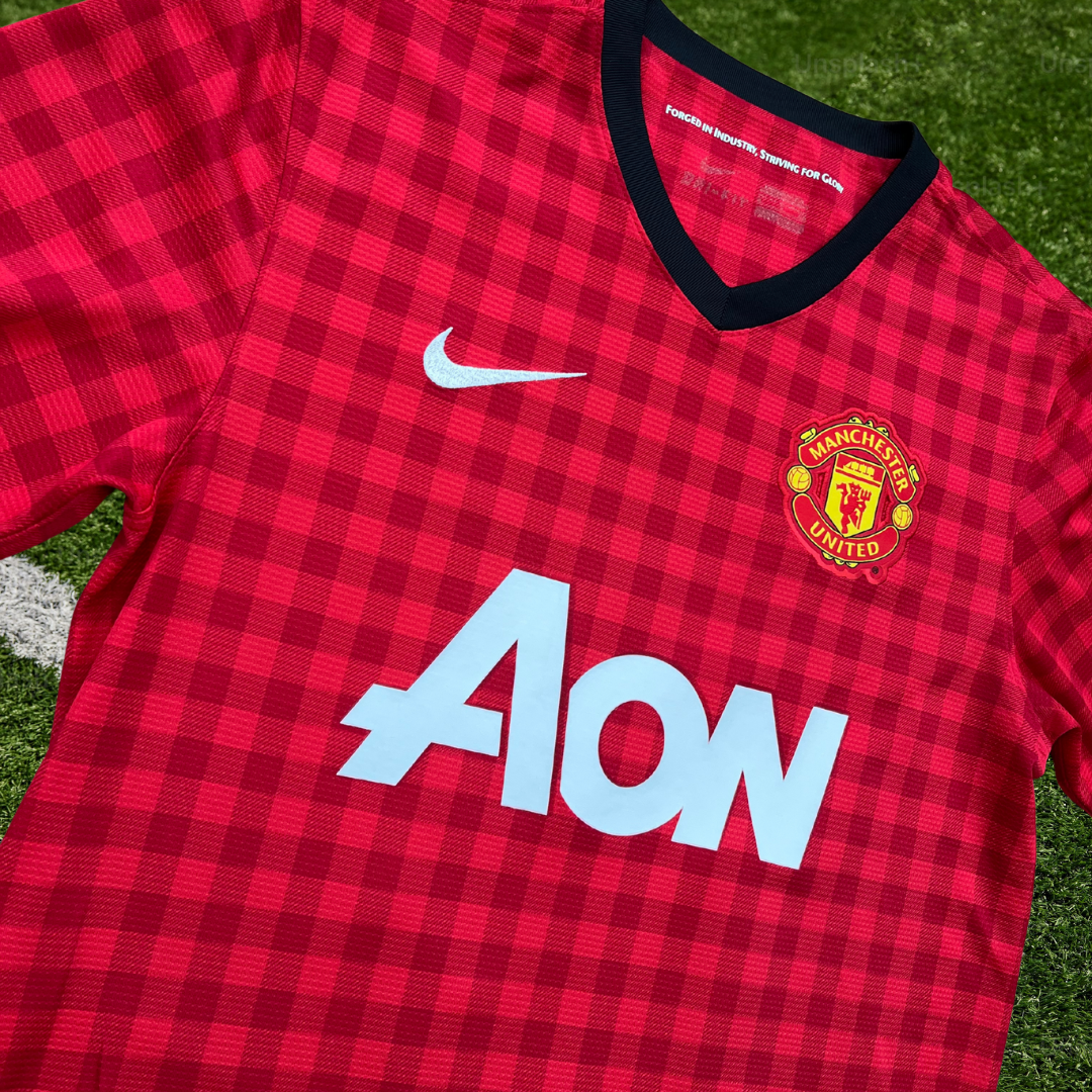 Man United 12/13 Vidic Home Shirt - Small