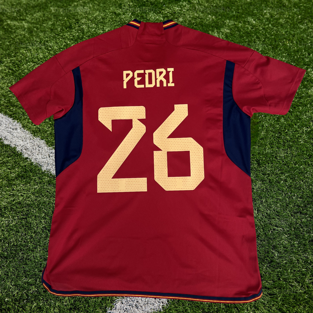 Spain Pedri Home Shirt 2022 - XL
