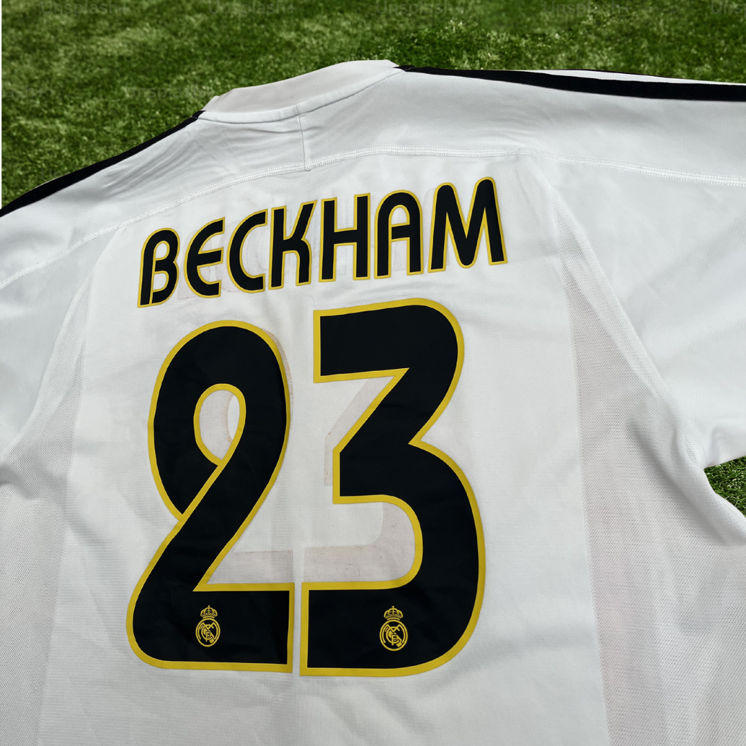 Real Madrid Beckham Home Shirt 03/04 - L