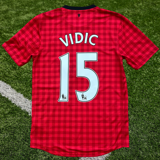 Man United 12/13 Vidic Home Shirt - Small