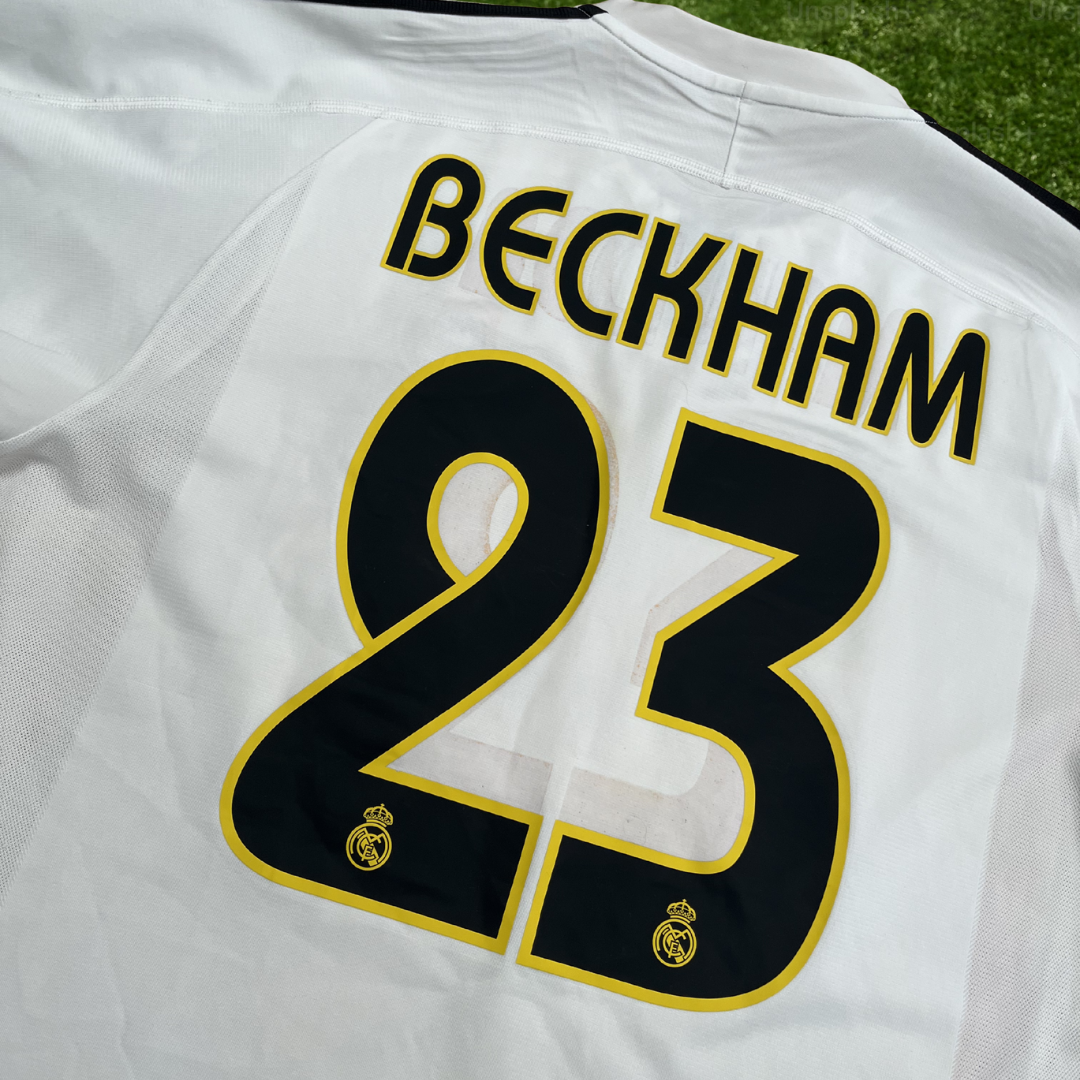 Real Madrid Beckham Home Shirt 03/04 - L