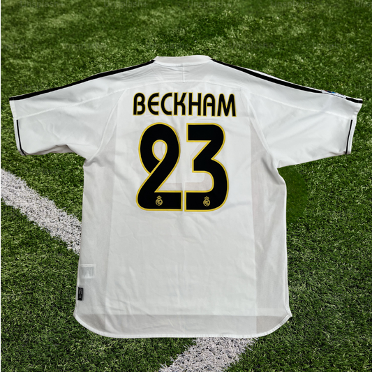 Real Madrid Beckham Home Shirt 03/04 - L